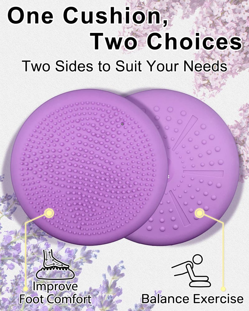 Tumaz Wobble Cushion - Wiggle Seat to Improve Sitting Posture & Stay Focused for Sensory Kids, Balance Disc to Relief Back Pain & Core Strength & Flexible Seating [Extra Thick, Pump Included] - Image 2